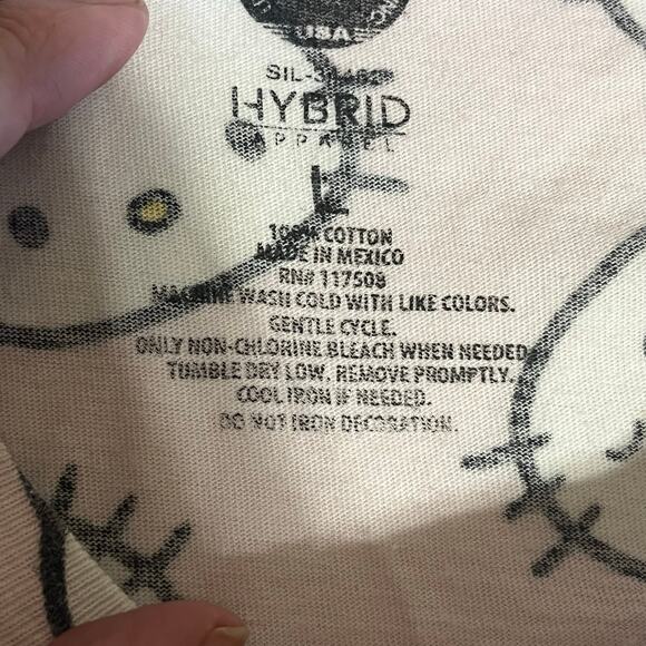 Sanrio Pink Hello Kitty Crop Tee- Womens Size Large - Picture 4 of 6